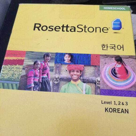 Rosetta Stone Korean Level 1, 2, & 3 - Picture 1 of 6